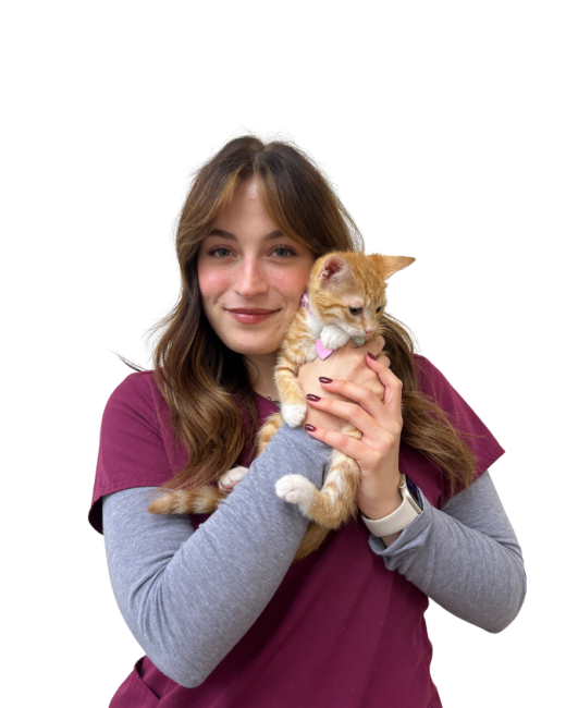Nina with Chicken